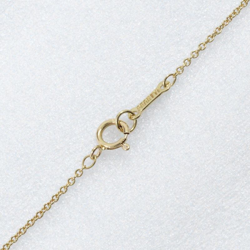 Tiffany & Co Full Heart Pave Elsa Peretti 18K Yellow Gold Necklace