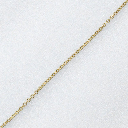 Tiffany & Co Full Heart Pave Elsa Peretti 18K Yellow Gold Necklace