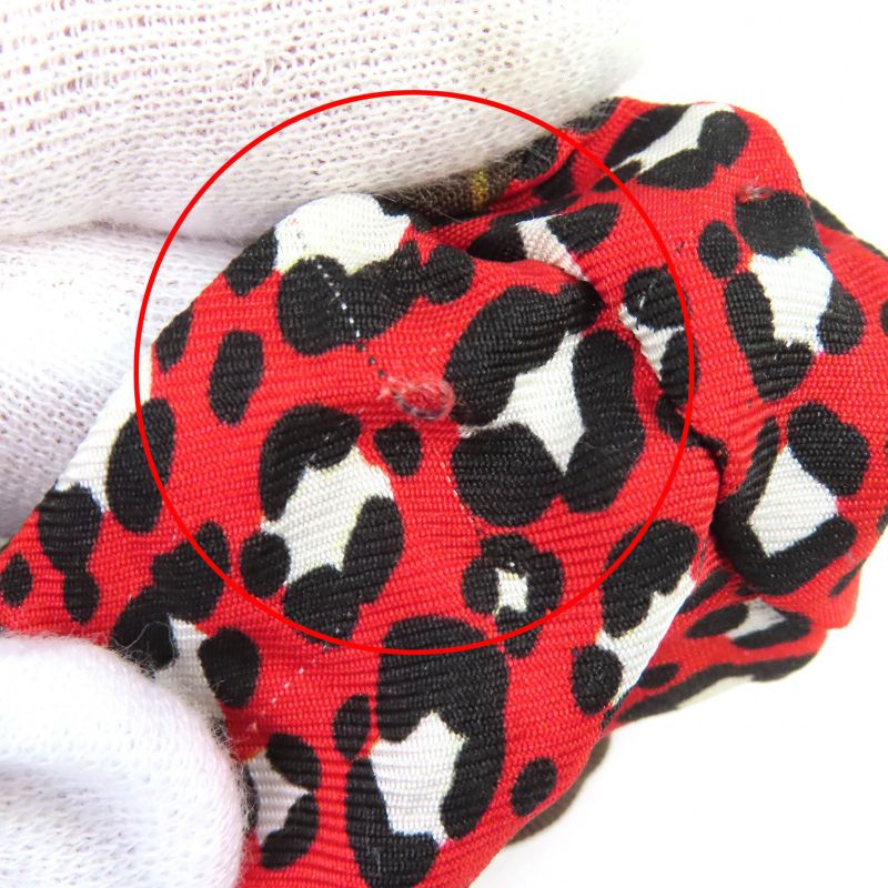 Louis Vuitton Scrunchie Mindful Silk Monogram Leopard Pattern