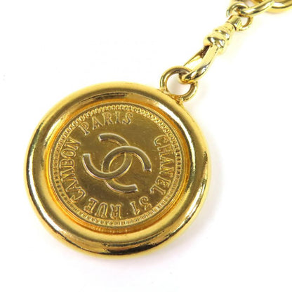 Chanel CC Logo Coin Motif Plate Chain