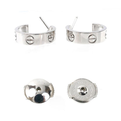 Cartier 18K White Gold Love Earrings