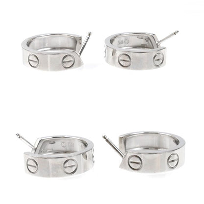 Cartier 18K White Gold Love Earrings