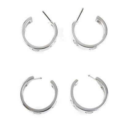 Cartier 18K White Gold Love Earrings