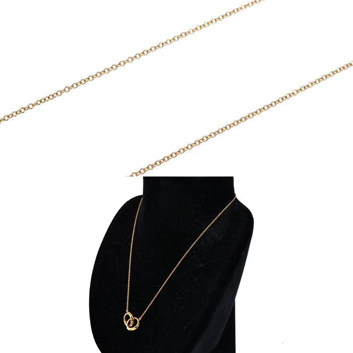 Tiffany & Co 18K Pink Gold Atlas Closed Necklace