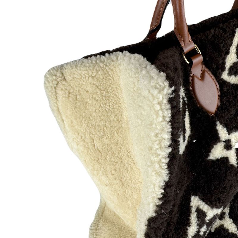 Louis Vuitton Handbag Monogram Teddy on the Go GM Brown Beige