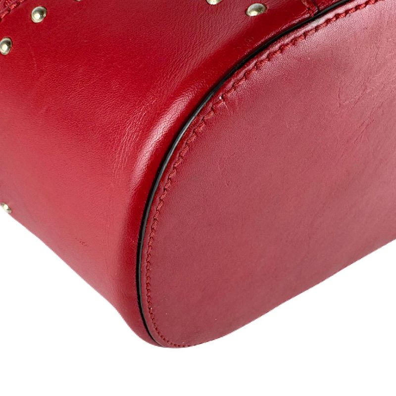 Gucci Shoulder Bag Leather Red