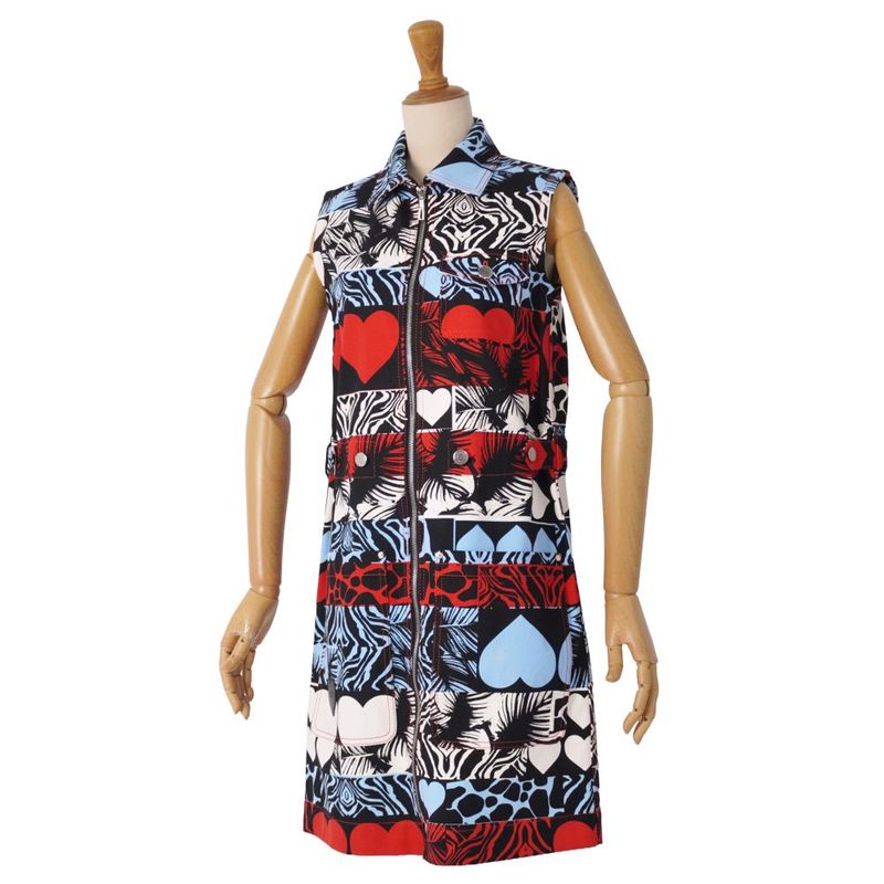 Hermes Dress Wild Print Denim Condition Description