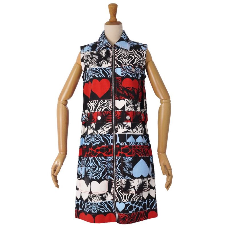 Hermes Dress Wild Print Denim Condition Description