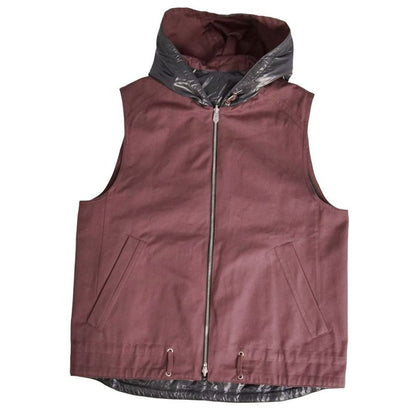 Hermes Vest Gilet with Hood Reversible Cotton