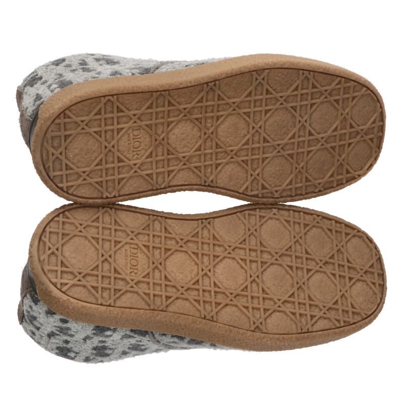 Dior Sahara All Over Pattern Chukka Boots 42 Graybrown Tone