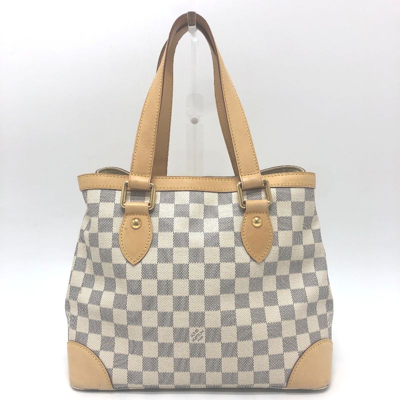 Louis Vuitton Tote Hampstead PM Damier Azur Canvas White