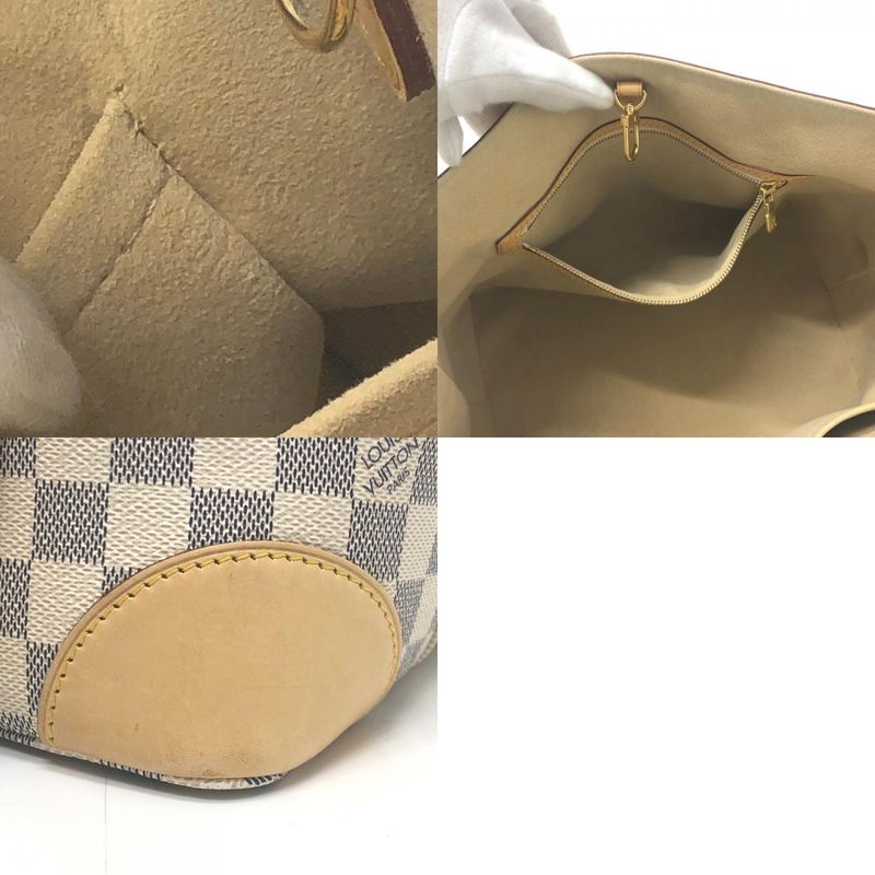 Louis Vuitton Tote Hampstead PM Damier Azur Canvas White