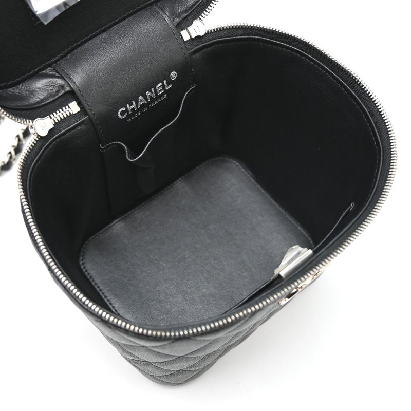 Chanel Shoulder Bag Caviar Black