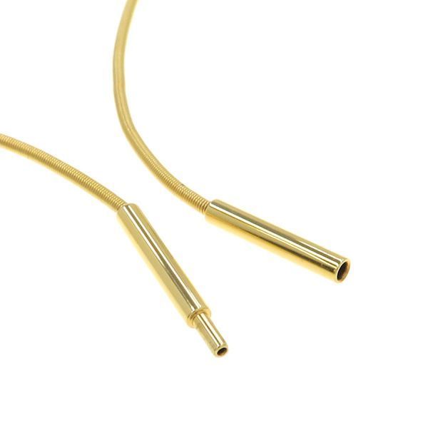 Hermes Cage de Ash Cube Necklace Gold Plated