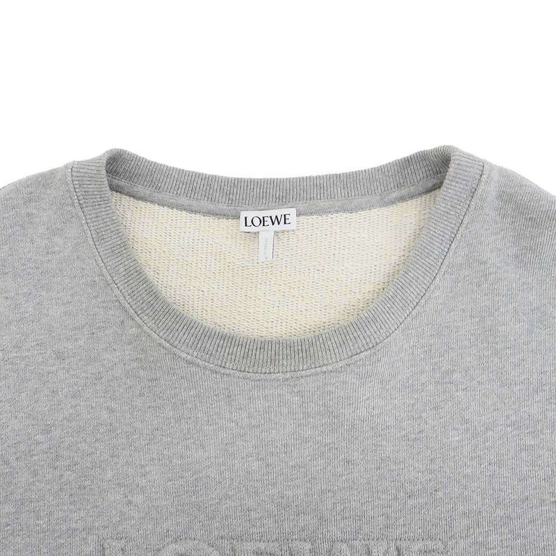 Loewe Anagram Logo Relaxed Sweatshirt Trainer Gray Sneaker