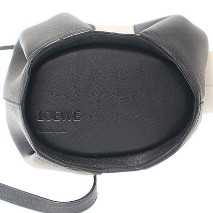 Loewe Panda Mini Shoulder Bag White Black