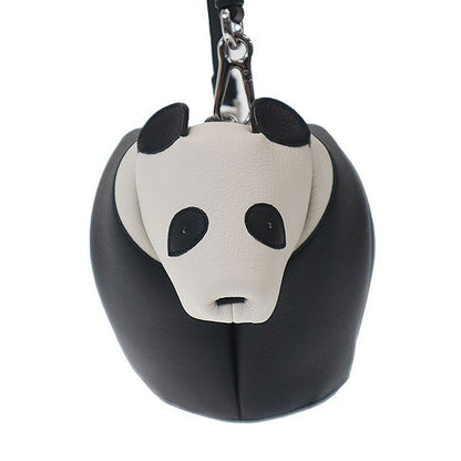 Loewe Panda Mini Shoulder Bag White Black