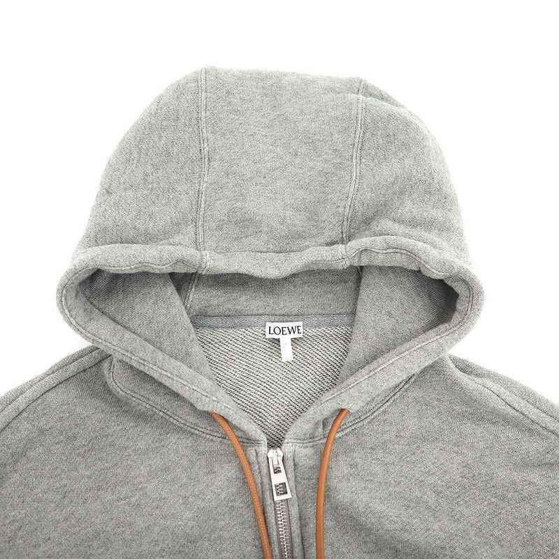 Loewe Anagram Flamenco Zip Up Hoodie Gray