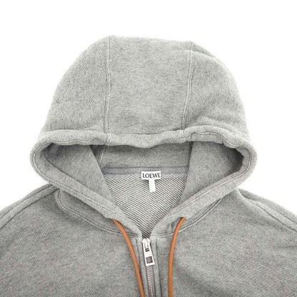 Loewe Anagram Flamenco Zip Up Hoodie Gray