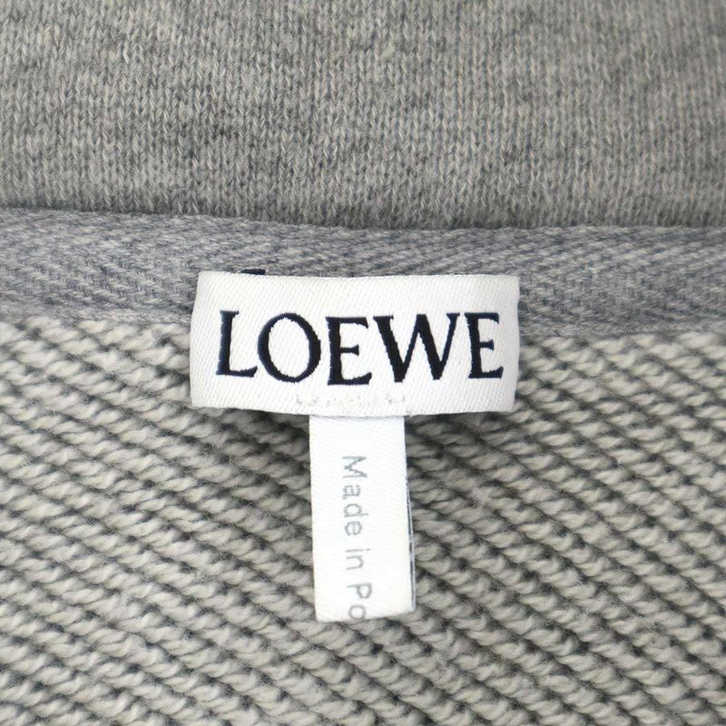 Loewe Anagram Flamenco Zip Up Hoodie Gray