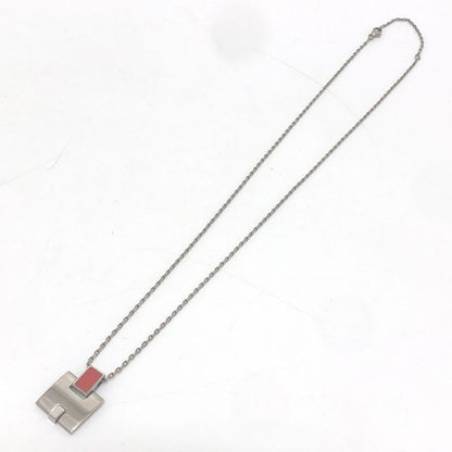 Hermes Necklace Motif Irene Metal Silver