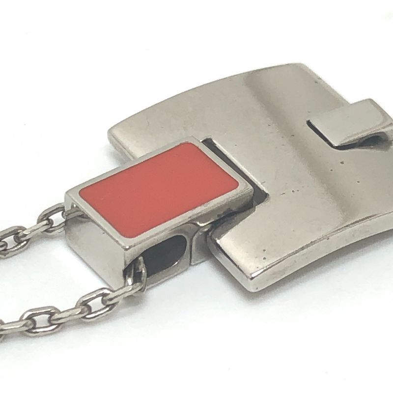 Hermes Necklace Motif Irene Metal Silver
