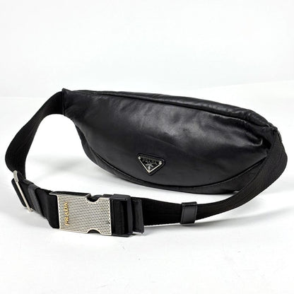 Prada Waist Bag Leather Nero