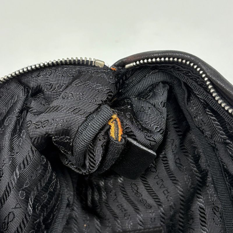 Prada Waist Bag Leather Nero