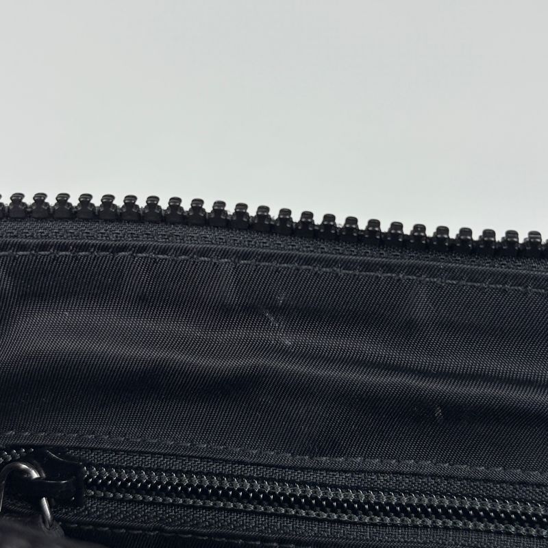 Gucci GG Pattern Shoulder Bag Nylon Black