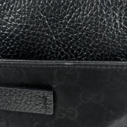 Gucci GG Pattern Shoulder Bag Nylon Black