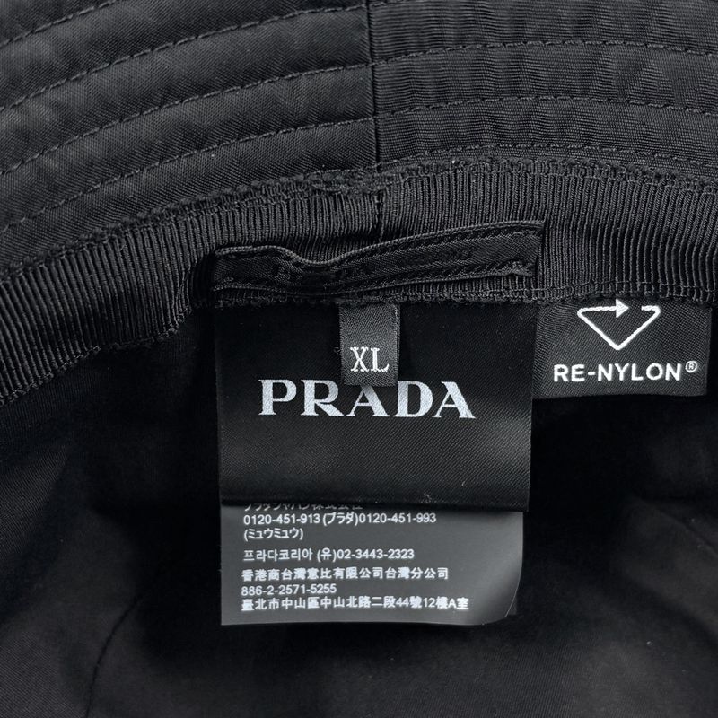 Prada Bucket Hat Re-Nylon Hat Nylon Nero
