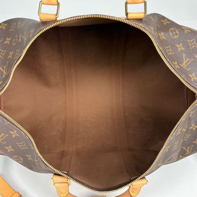 Louis Vuitton Keepall Bandouliere 50 2-Way Shoulder Bag Monogram Brown
