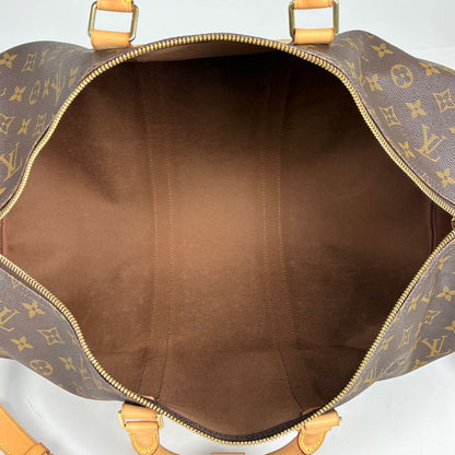 Louis Vuitton Keepall Bandouliere 50 2-Way Shoulder Bag Monogram Brown