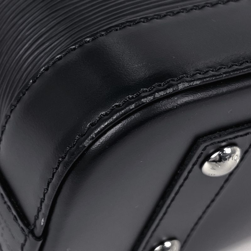 Louis Vuitton Alma BB 2-Way Shoulder Bag Epi Noir Black