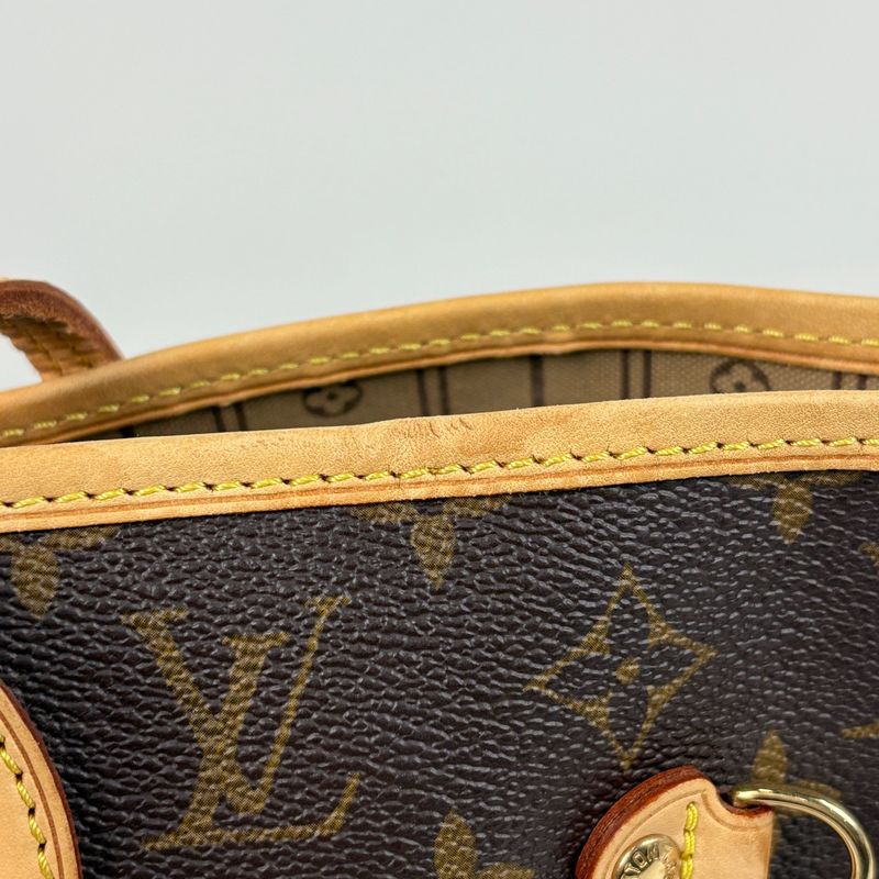 Louis Vuitton Neverfull MM Shoulder Bag Tote Monogram Brown
