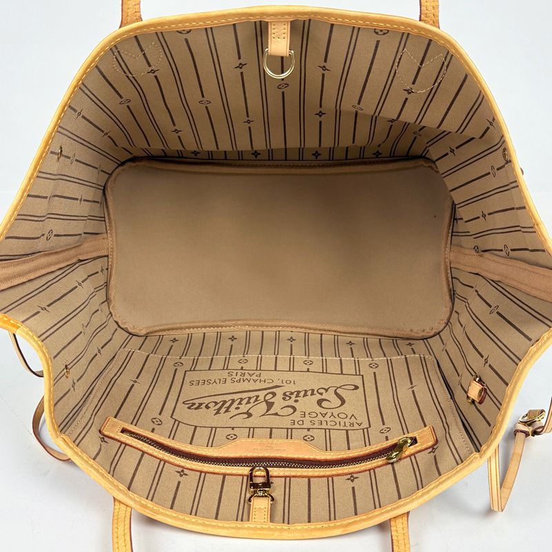 Louis Vuitton Neverfull MM Shoulder Bag Tote Monogram Brown
