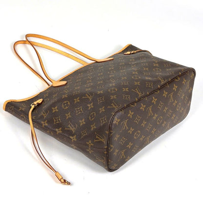 Louis Vuitton Neverfull MM Shoulder Bag Tote Monogram Brown