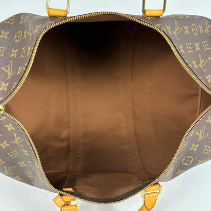 Louis Vuitton Keepall 50 Boston Bag Monogram Brown