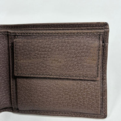 Gucci Ophidia GG Coin Wallet Pattern Double Web Sherry