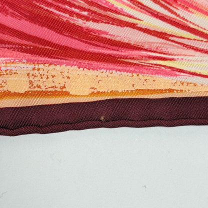 Hermes Carre 90 Feux du Ciel Heavenly Fire Scarf Silk Red Multicolor