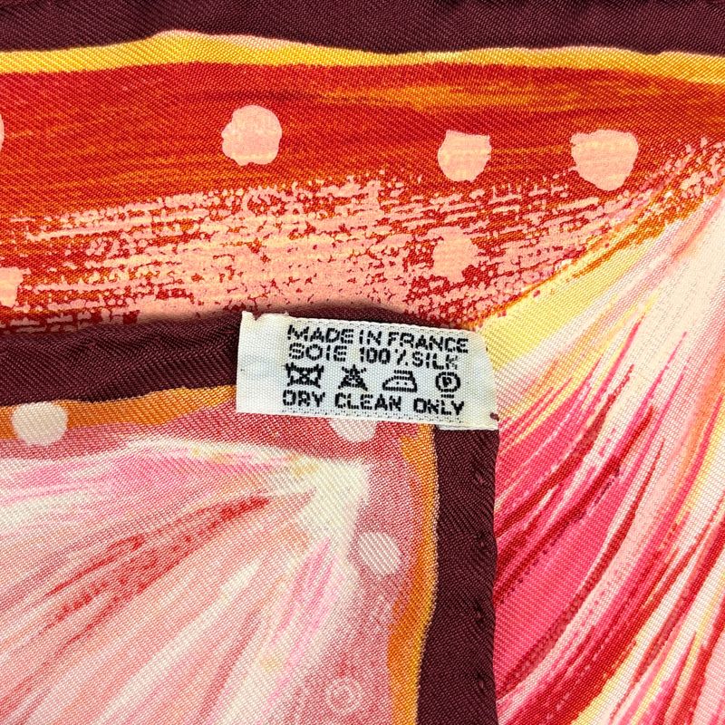 Hermes Carre 90 Feux du Ciel Heavenly Fire Scarf Silk Red Multicolor