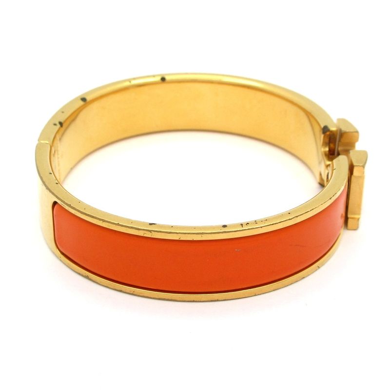 Hermes Bangle Click Gold Orange
