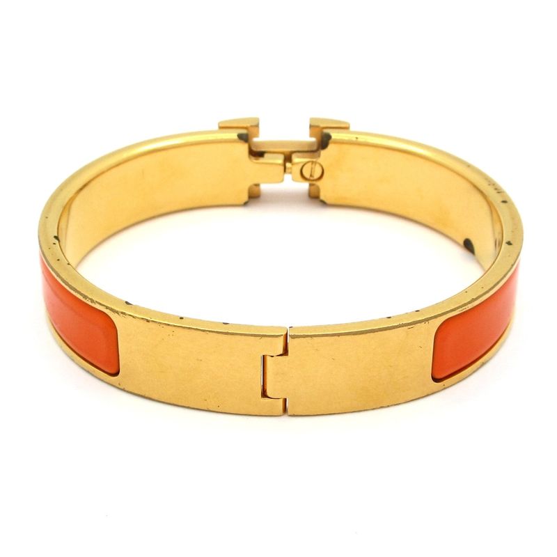 Hermes Bangle Click Gold Orange