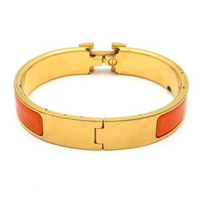 Hermes Bangle Click Gold Orange