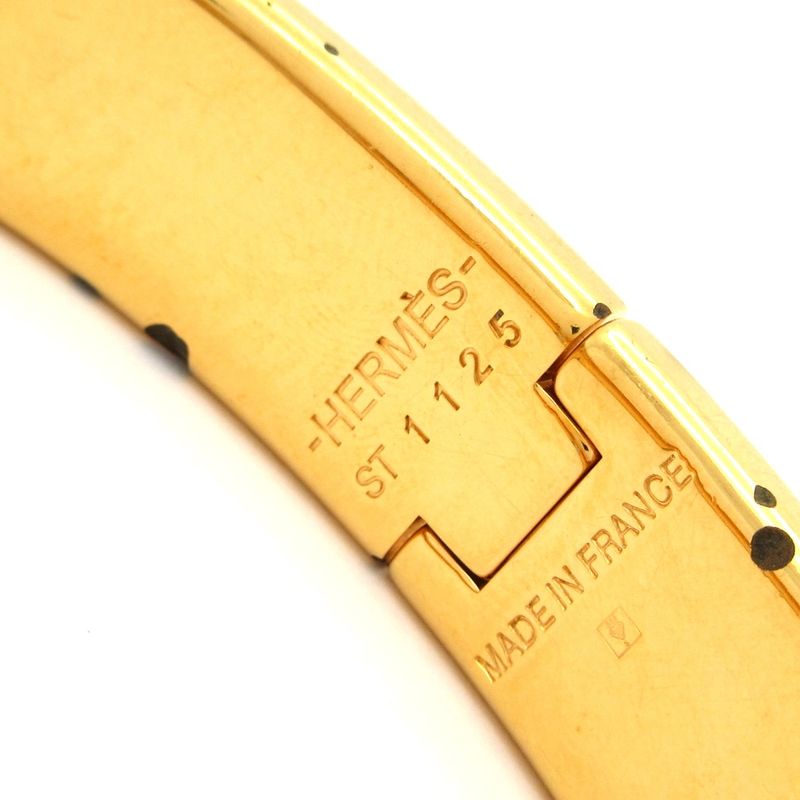 Hermes Bangle Click Gold Orange