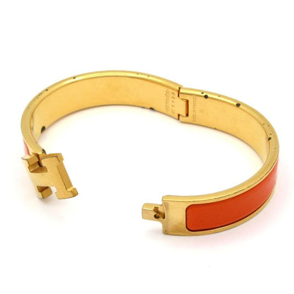Hermes Bangle Click Gold Orange