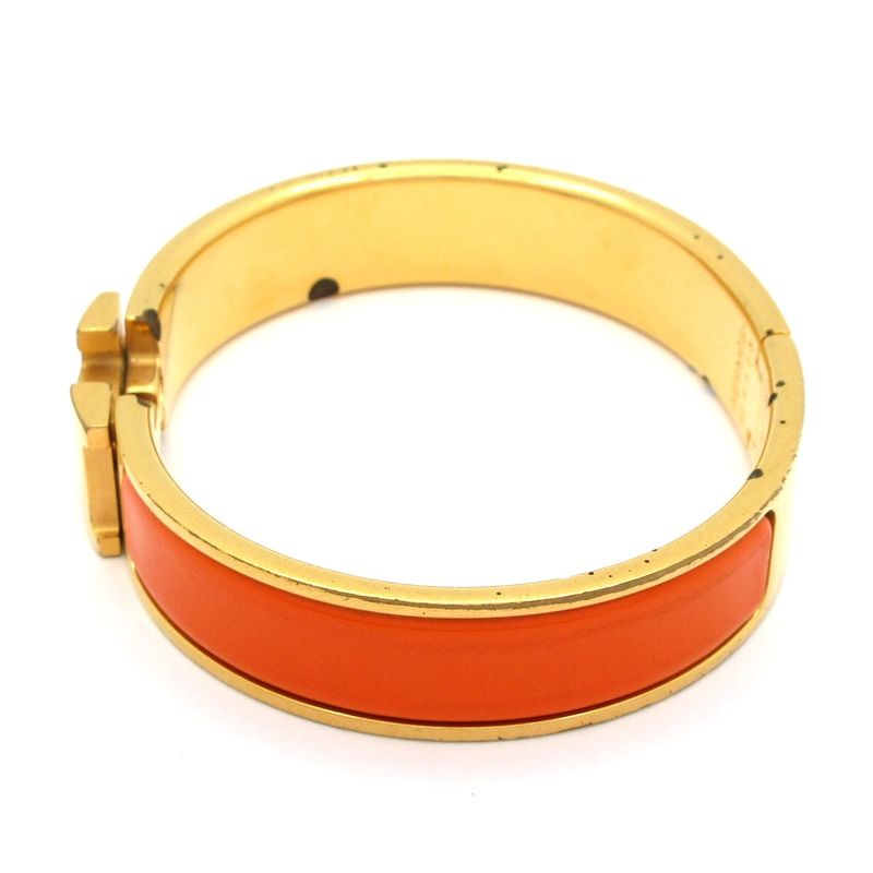 Hermes Bangle Click Gold Orange