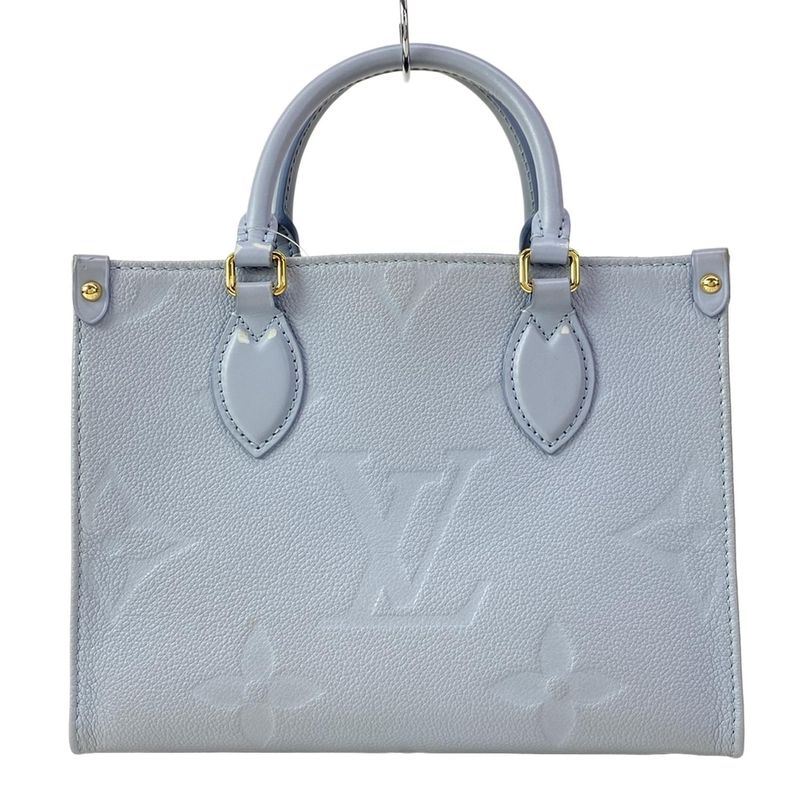 Louis Vuitton Tote Monogram Empreinte on the Go PM Blue Leather