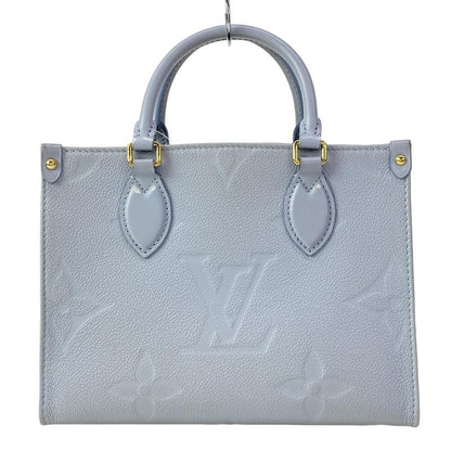Louis Vuitton Tote Monogram Empreinte on the Go PM Blue Leather