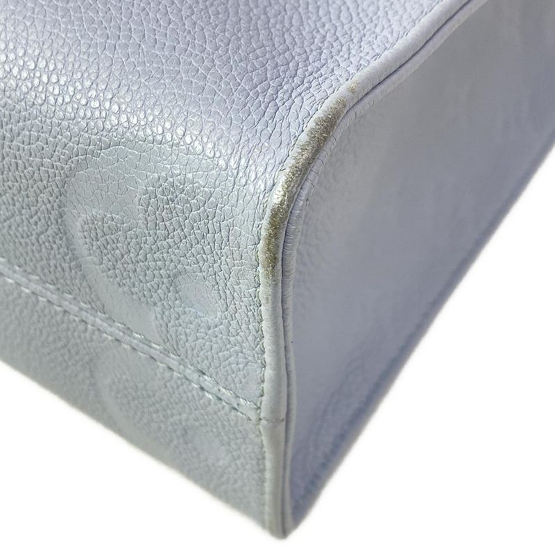 Louis Vuitton Tote Monogram Empreinte on the Go PM Blue Leather